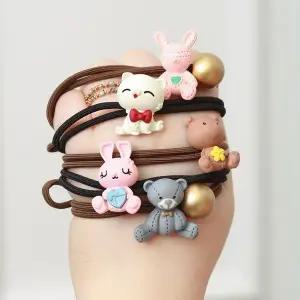 스마일 고양이 머리끈 헤어밴드