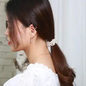 진주비드펄 고탄성 헤어밴드 고무줄 머리끈