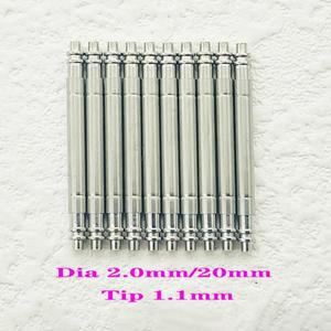 호환품2/4PCS 직경 2.0mm 팻 스프링 바 팁 1.1mm는 잠수함 GTM용 스트랩 링크 핀 116710 시계 밴드 팔찌