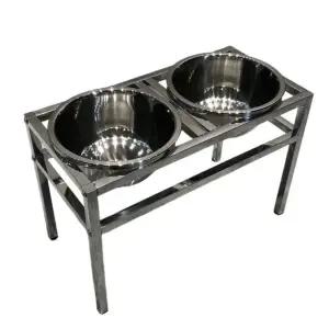 대형견밥그릇 받침대 강아지 물그릇 그릇 그릇 스텐 반려견