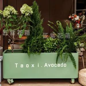 이동식 플랜트 박스 야외 텃밭화분 파티션 대형 직사각 옥상