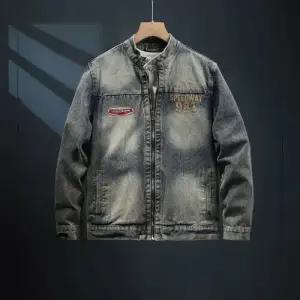 청 캐주얼 빈티지 남친 레터링 상의 칼라 코트 청자켓 자수 자켓 봄가을 DUCHI3