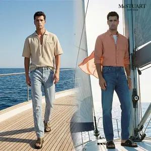 [맥스튜어트] 남성 26SS 릴렉스핏 데님팬츠 2종