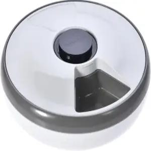 냉각 팩이 있는 아마존 베이직 자동 반려동물 피더 31.5 x 8.3cm 흰색