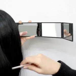 확인 뒷머리 사각 손거울 파노라마 접이식