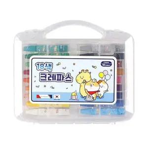 블루 크레파스 18색