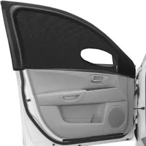 자동차 창문 그늘막 통기성 메시 프라이버시 보호 신축성 있는 화면 열 차단 자외선 커버 트럭 SUV 캠핑용