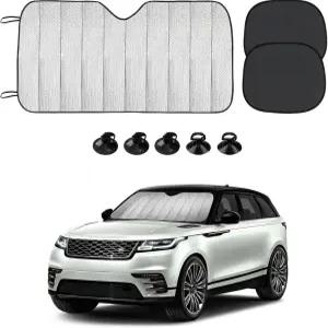 딕노 자동차 앞유리 자외선 차단제 55.1 ×27.5 접이식 그늘막 태양열과 눈부심으로부터 보호하는 최고의