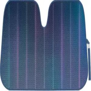 BDK 리데센트 매트 블랙 전면 윈드실드 아코디언 접이식 오토 쉐이드 자동차 트럭 SUV 밴 블록 자외선 차단