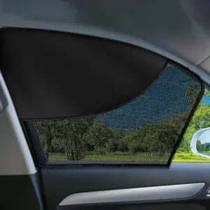 LSTRAGY 2 PCS 자동차 창문 차양 마그네틱 더블 레이어 사이드 선 전체 차양/하프 운전자를 위한 전면 커버