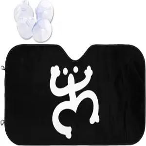 코키 타이노 개구리 심볼 푸에르토리코 자동차 앞유리 선쉐이드 트럭 SUV용 오토 - 자외선 차단 차단제