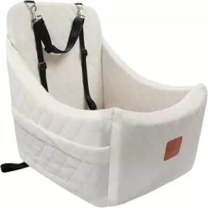 중형견을 위한 WUAIDAGG 반려견 카시트 안전벨트 채널이 있는 반려동물 여행용 카베드 완전히 분리 및 세척