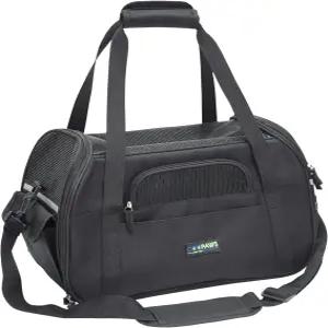 작은 개 고양이 강아지를 위한 JESPET 부드러운 면의 반려동물 캐리어 항공사 승인 접이식 여행용 핸드백