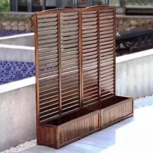 테라스 가림막 화분 파티션 대형 야외 옥상 방부목