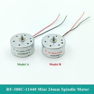 RF-300C-11440 마이크로 300 모터 DC 1.5V-6V 5V 6500RPM 미니 24mm 원형 스핀들 자동 DIY DVD 플레이어 Lo