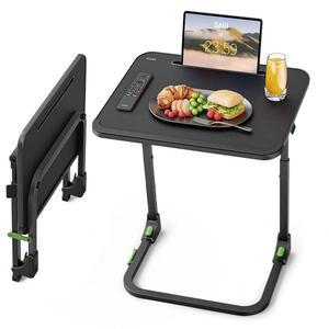 사이지 접이식 TV 트레이 | 쉽게 접을 수 있는 작은 테이블, 높이 및 기울기 조절 가능한 - 소파와 침대의 튼튼한 디너 테이블