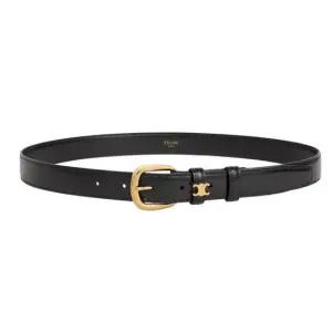 MUST IT_ 트리옴페 로고 비비엔느 벨트 25MM 트레일 블랙 벨트 45BNN3A01 38NO