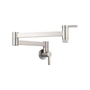 매립형 관절수전 벽부착 크롬 세면대 스텐 도금 주방 싱크대