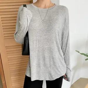 [옷자락]여자 라운드넥 찰랑 레이온 무지 박시 티셔츠