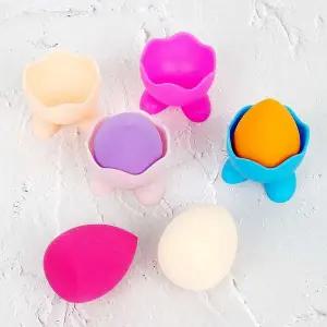 실리콘 퍼프받침대 실리콘퍼프 쿠션받침대 메이크업