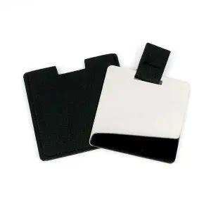 블랙 미니 손거울 가죽손거울 카드거울 휴대용손거울