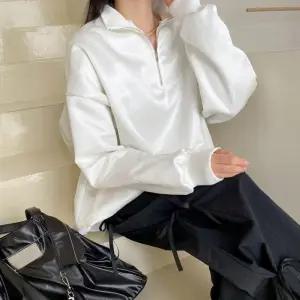 [옷자락]여자 하이넥 트윙클 오버핏 반집업 져지 맨투맨