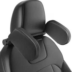 카 레스트 베개 카시트용 로드팔 조절식 수면 넥 지지대 폴리스 블랙