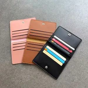 [골드스마일]부드럽고 얇은 심플 명함 카드 똑딱이지갑