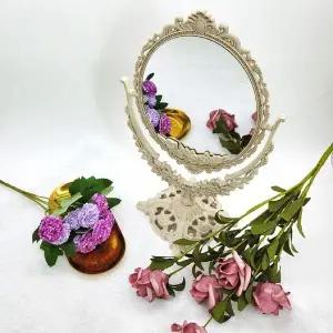 메이크업 엔틱 거울 북유럽 풍 화장대 스탠드 원형