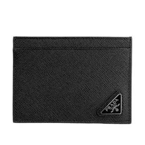 MUST IT_[럭스댓]26SS 2MC130 QHH 삼각 로고 사피아노 카드 지갑