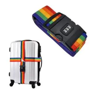 러기지 스트랩 잠금 레인보우 십자형 고정 캐리어 잠금벨트