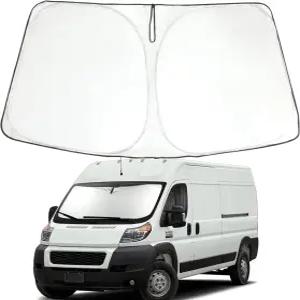 2014-2026 닷지 램 프로마스터 풀사이즈 카고 밴 섀시 캡 컷어웨이 전면 창문 선쉐이드 쉴드 커버 접이식