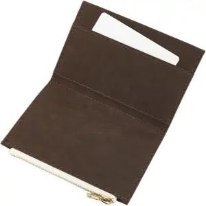 여행자 노트북용 크래스피어 지퍼 포켓 삽입 파우치 리필 TN 액세서리 표준 파일 갈색 플래너 지갑 카드