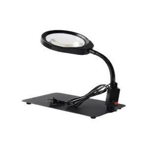납땜 LED 조명 탁상용 돋보기 스탠드 확대경