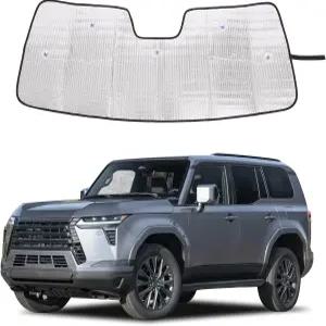 렉스-어스 GX550 2024 2025 2026에 맞는 윈드실드 선쉐이드 전면 창문용 접이식 자동차 자동 자외선 차단