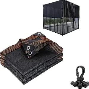 야외 개집 대형 애완동물 상자 닭장을 위한 95 선블록 그늘막 방수포 패널 그물망 10피트 x 그롬멧 포함