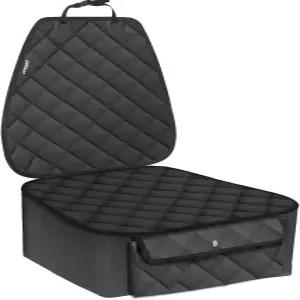 앞좌석용 URPOWER 반려견 카시트 커버 포켓 및 신축성 스커트가 있는 방수 반려동물 프로텍터 자동차 트럭