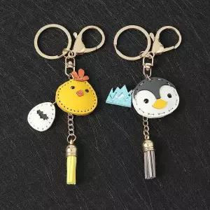 열쇠고리 애니멀 키링 세트 병아리 펭귄 WFLOU35