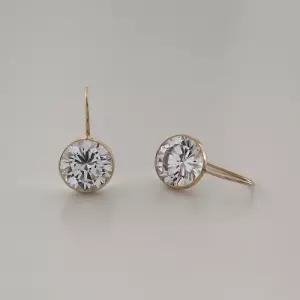 [제이로렌]제이로렌 11G0152 10K 큐빅펜던트 클립 귀걸이