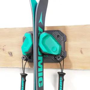 모든 스키/보드에 맞는 차고 벽용 및 스노보드 벽걸이 홀더 손상 없는 보관 선반 정리 공간 절약 겨울 장비