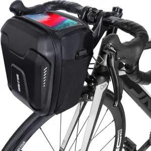 와일드 맨 퀵 릴리스 3.5L 하드 쉘 방수 스쿠터 보관 가방 킥 접이식 자전거용 터치 스크린 포함