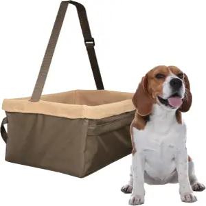 반려견용 펫세이프 해피 라이드 부스터 시트 - 오픈 로드 컴포트 테더 시스템 지퍼 파우치 도그 세탁기