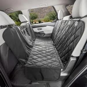 메시 윈도우(일반 검은색)가 장착된 자동차 SUV 및 소형 트럭용 4Knines 도그 해먹 - 암레스트 안전벨트