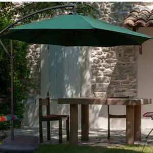 그린 야외 그늘막 접이식 포함 받침 파라솔 대형