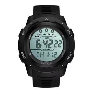 스티앙 군인시계 블랙 디지털 전자 손목시계 군대 스포츠 손목 학생 남자 방수