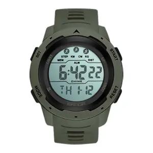 스티앙 군인시계 그린 디지털 전자 손목시계 군대 스포츠 손목 학생 남자 방수