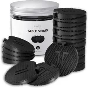 IYES.TOP 가구 레벨러 - 30 PCS 수평 조절용 플라스틱 심 화장실용 다용도 고무 웨지 테이블 캐비닛 피트