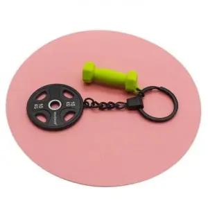 유니크한 헬스 기념품 미니어처 덤벨 플레이트 키링_24993550