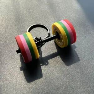 미니어처 덤벨모양 키링 유니크한 헬스 운동 장비_24993553