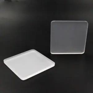 고온 방지 석영 유리 시트 사각형 관찰 창 실험실 맞춤형 고순도 무광택 시트 석영